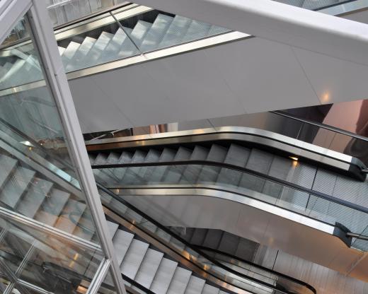 Traction motors are used to power escalators.
