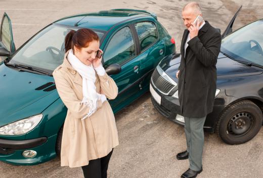 A fender-bender is a minor collision in which the fender of the car is damaged.