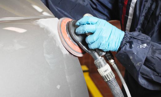 Auto body shops often fix dents and repaint cars and trucks.