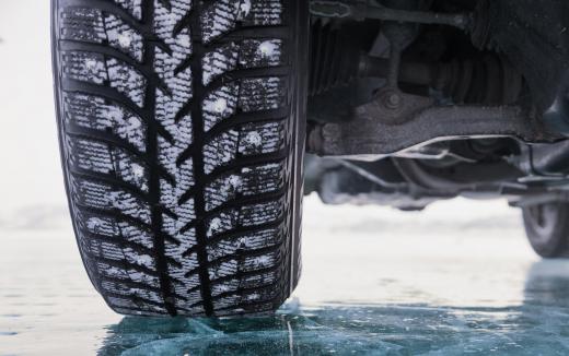 Snow tires have deeper treads for better traction on ice and snow.