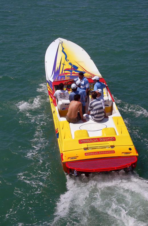 Cigarette boats have a narrow design that allows them to achieve very fast speeds.