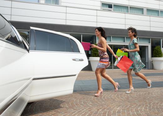 A limousine service might transport shoppers to upscale malls.