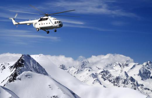 Helicopters use radio altimeters to safely navigate over varying terrain.