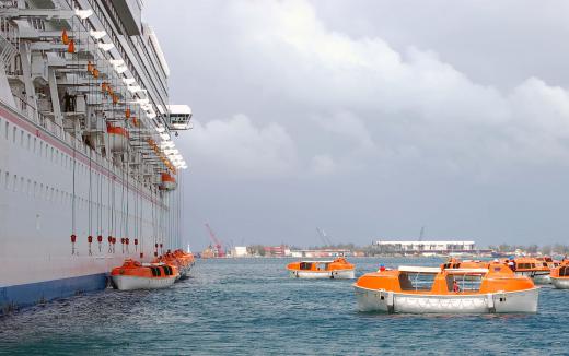 The deck of a modern lifeboat can be sealed off to prevent swamping in rough weather.