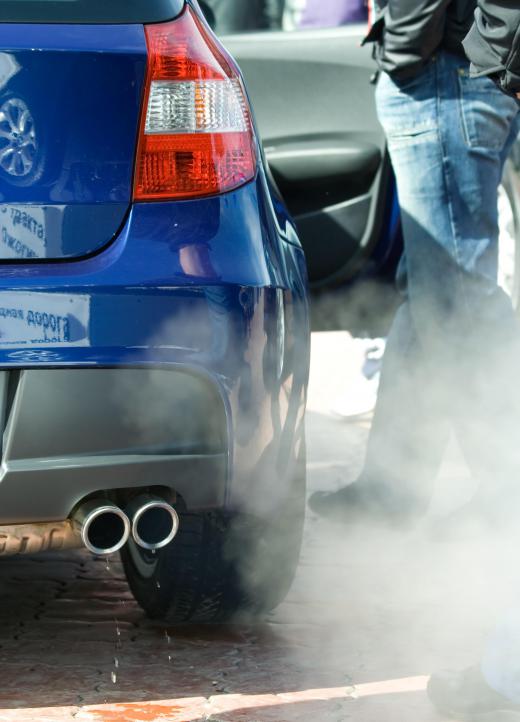 An exhaust manifold pushes toxic gases out of the engine of a car or truck and eventually through the exhaust pipes.