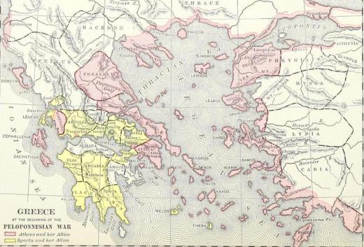 Triremes were in used during the Peloponnesian War.