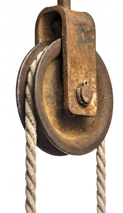 A simple rope pulley.