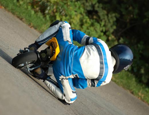 Mini pit bikes are sometimes raced on tracks.