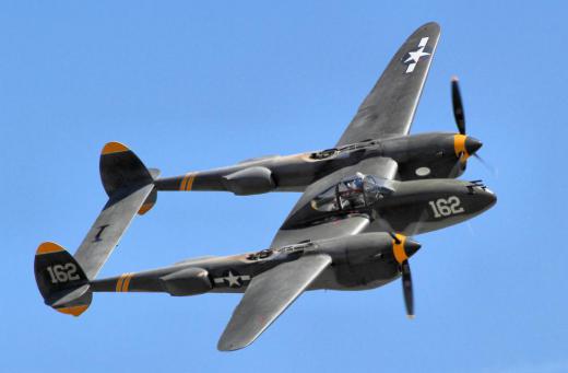 The Lockheed P-38 was a twin-engine heavy fighter that was used by the United States during World War II.