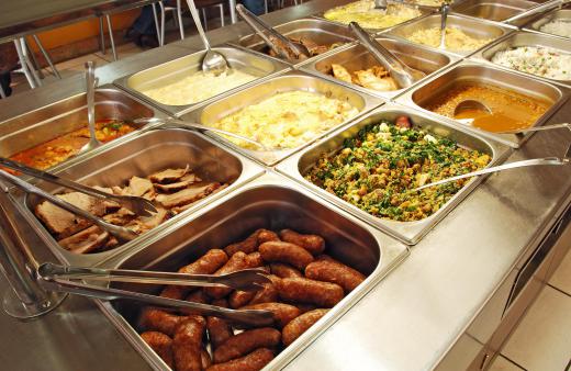 Buffet-style meals are typically served on cruise ships.