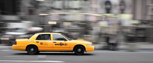 Taxis are a type of fleet vehicle.