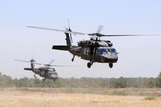 The UH-60 Blackhawk is primarily used to deliver personnel to combat zones.